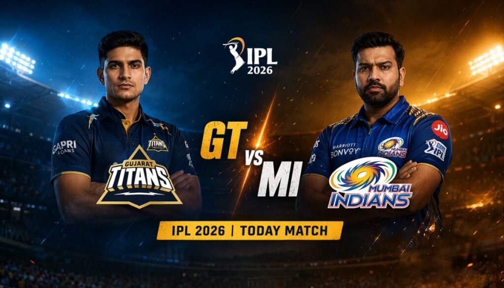 Current image: Gujarat Titans vs Mumbai Indians IPL 2026 today match preview