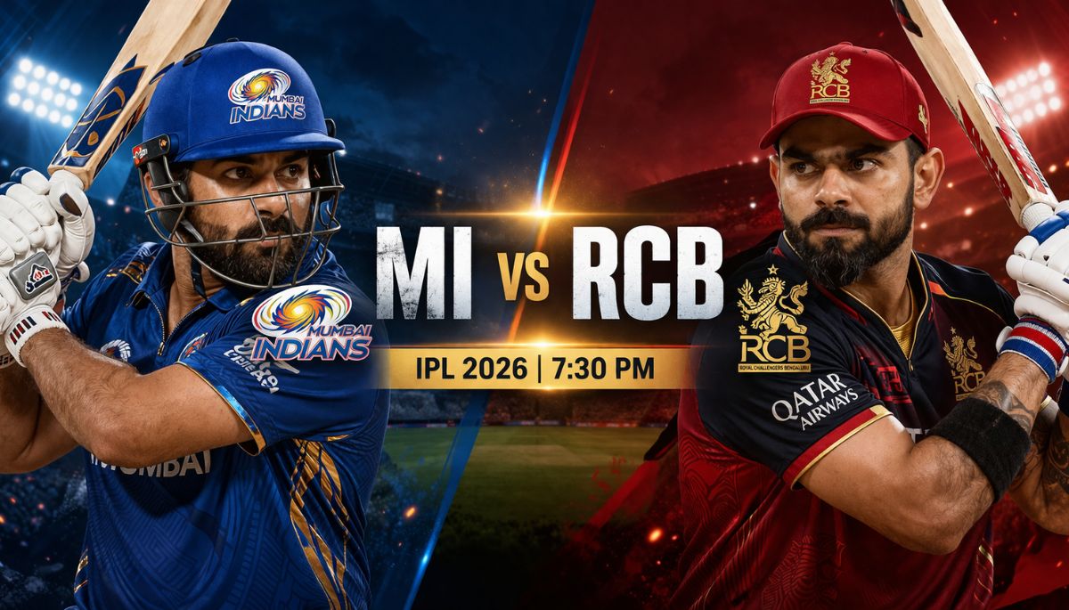 MI vs RCB IPL 2026 Rohit Sharma vs Virat Kohli