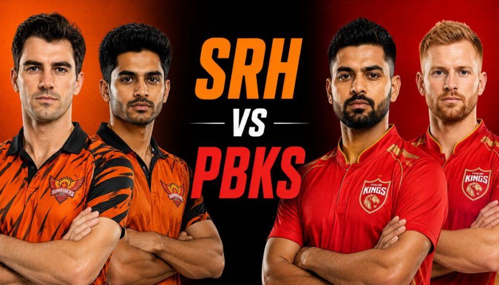 Current image: SRH vs PBKS IPL 2026 match players Sunrisers Hyderabad vs Punjab Kings