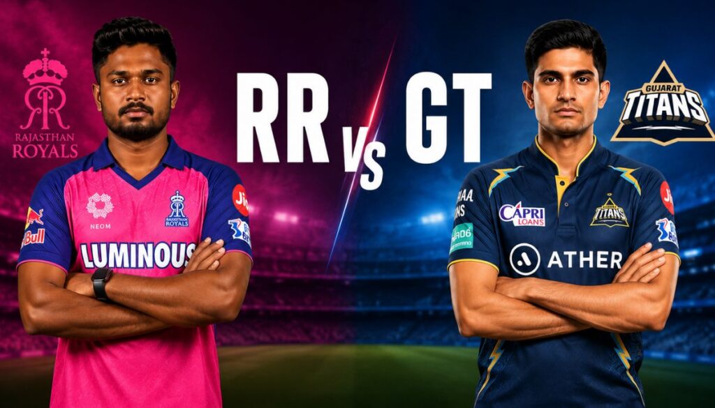 Current image: RR vs GT Match Preview IPL 2026